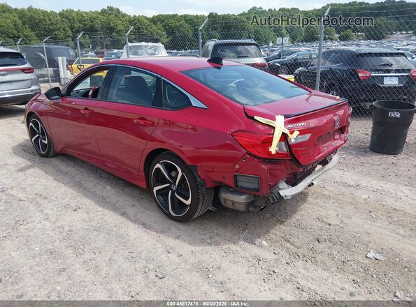1HGCV1F41MA061163 2021 HONDA ACCORD Red Tył lewy