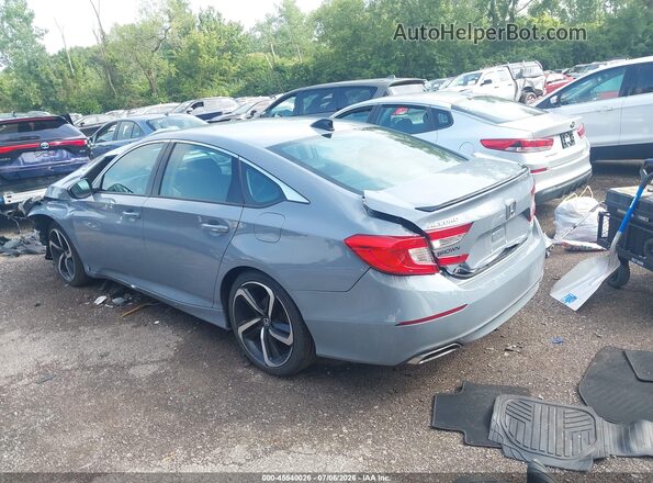1HGCV1F41NA043683 2022 HONDA ACCORD Gray Задня ліва чверть