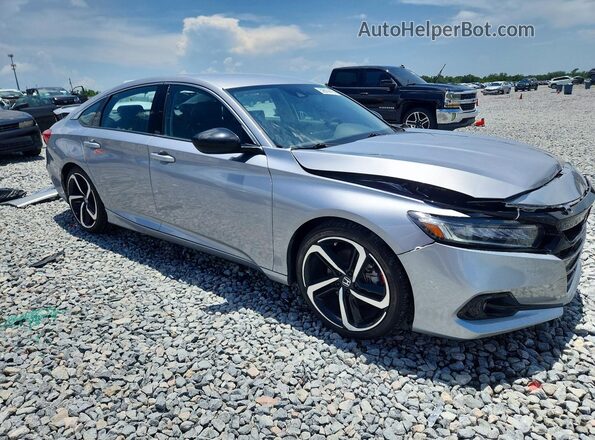 1HGCV1F41NA056157 2022 HONDA ACCORD Silver Przód prawy
