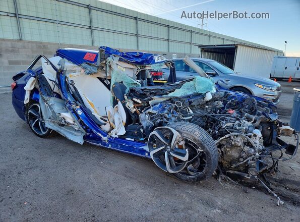 1HGCV1F41NA074819 2022 HONDA ACCORD Blue Передня права чверть