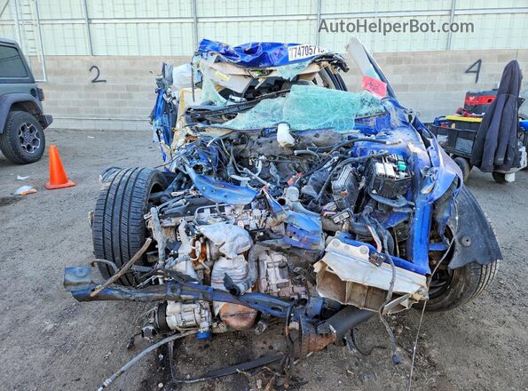 1HGCV1F41NA074819 2022 HONDA ACCORD Blue Вид спереду
