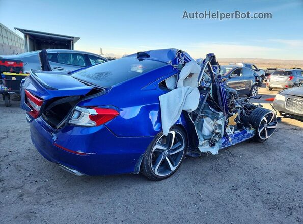 1HGCV1F41NA074819 2022 HONDA ACCORD Blue Задня права чверть