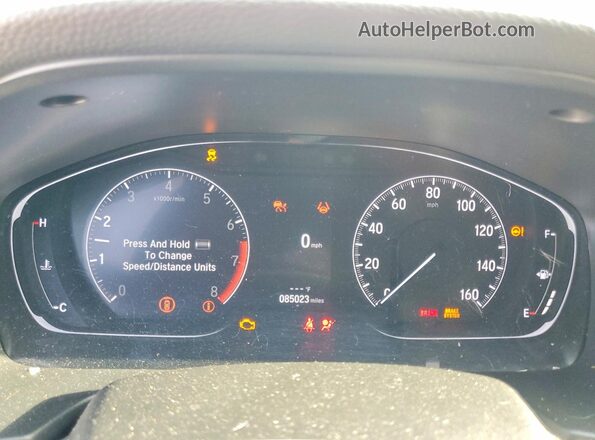 1HGCV1F41NA108774 2022 HONDA ACCORD Gray Вид щитка приладів