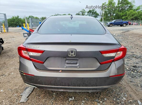 1HGCV1F42JA010363 2018 HONDA ACCORD Серый Вид сзади