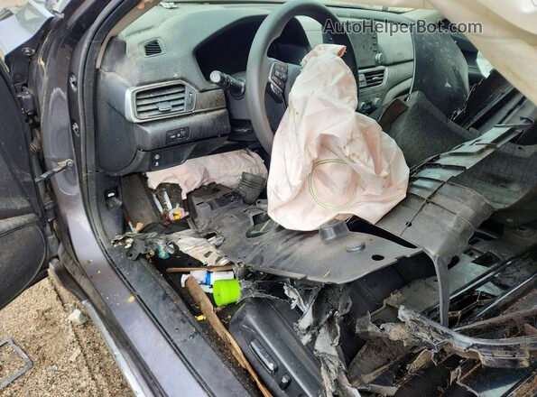 1HGCV1F42JA010363 2018 HONDA ACCORD Серый Вид панели приборов