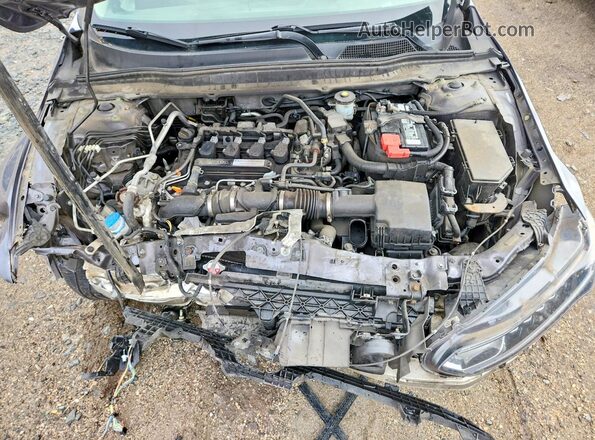 1HGCV1F42JA010363 2018 HONDA ACCORD Серый Вид задней части салона