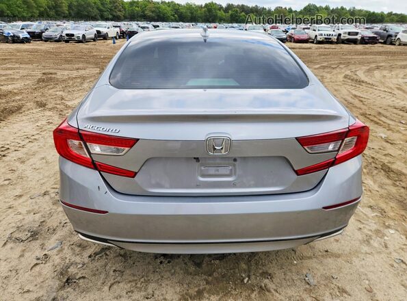 1HGCV1F42JA171344 2018 HONDA ACCORD Silver Rear view