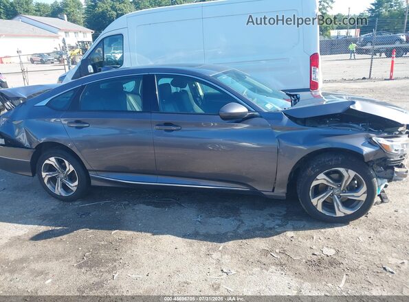 1HGCV1F42KA060360 2019 HONDA ACCORD Gray Вид задньої частини салону