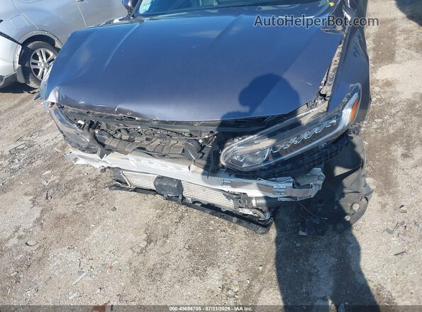 1HGCV1F42KA060360 2019 HONDA ACCORD Gray Вид спереду