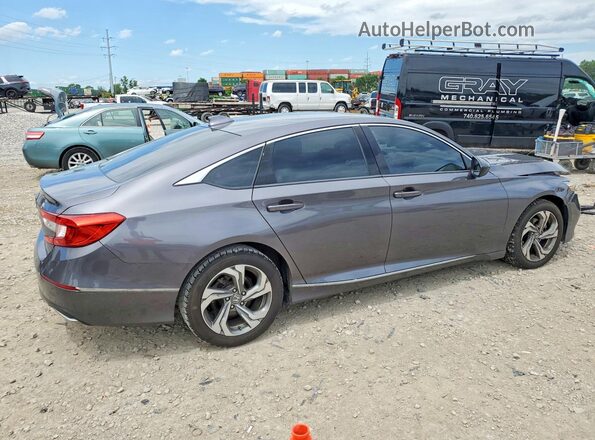 1HGCV1F42KA115390 2019 HONDA ACCORD Charcoal Trasero derecho
