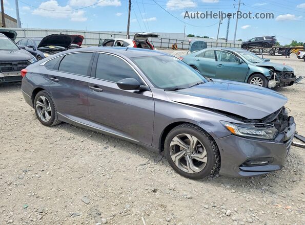 1HGCV1F42KA115390 2019 HONDA ACCORD Charcoal Delantero derecho