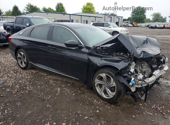 1HGCV1F42LA083283 2020 HONDA ACCORD Black Przód prawy