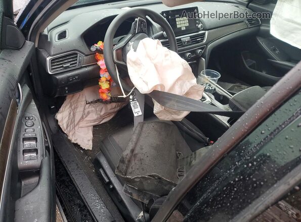 1HGCV1F42LA083283 2020 HONDA ACCORD Black Widok deski rozdzielczej