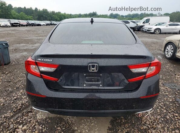 1HGCV1F42LA083283 2020 HONDA ACCORD Black Widok z tyłu