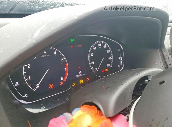 1HGCV1F42LA083283 2020 HONDA ACCORD Black Widok zestawu wskaźników