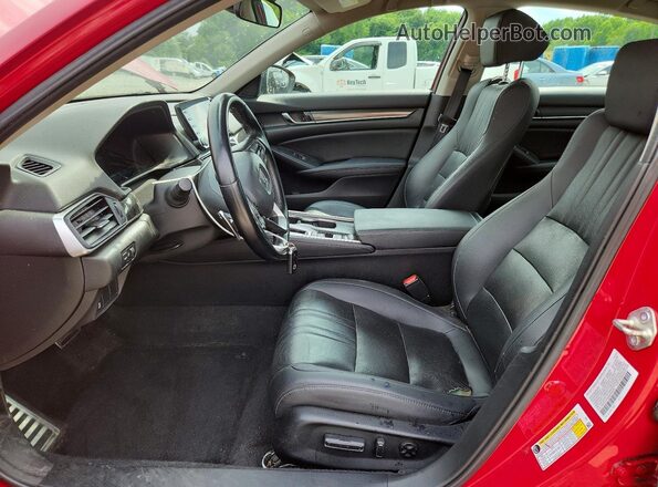 1HGCV1F42MA003238 2021 HONDA ACCORD Красный Вид салона спереди