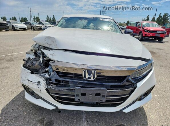 1HGCV1F42MA037650 2021 HONDA ACCORD White Vista frontal