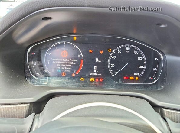 1HGCV1F42MA037650 2021 HONDA ACCORD White Vista del cuadro de instrumentos