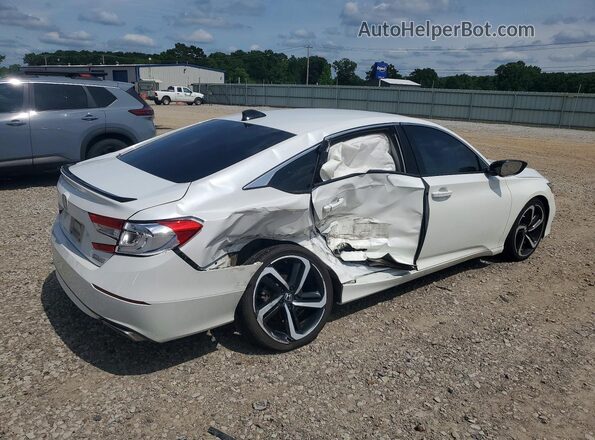 1HGCV1F42MA050771 2021 HONDA ACCORD White Rear right
