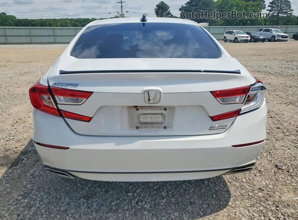 1HGCV1F42MA050771 2021 HONDA ACCORD White Rear view