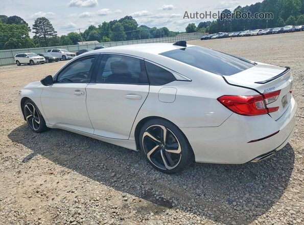 1HGCV1F42MA050771 2021 HONDA ACCORD White Rear left