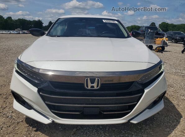 1HGCV1F42MA050771 2021 HONDA ACCORD White Front view