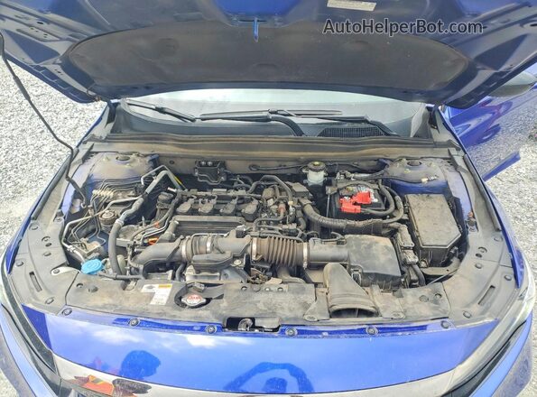 1HGCV1F42MA124240 2021 HONDA ACCORD Blue Սալոնի հետևի տեսք