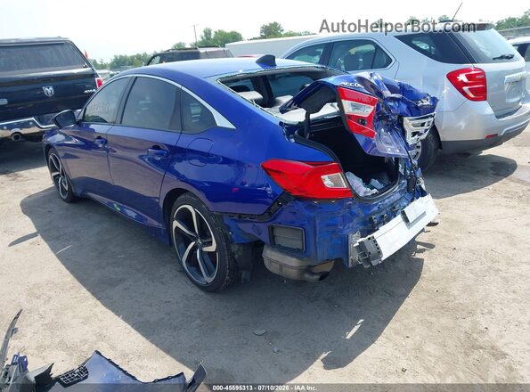 1HGCV1F42NA022518 2022 HONDA ACCORD Blue Հետևի ձախ
