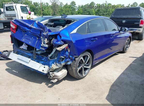 1HGCV1F42NA022518 2022 HONDA ACCORD Blue Հետևի աջ