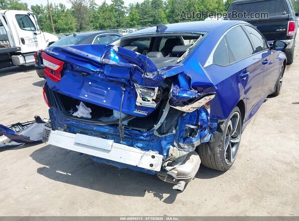 1HGCV1F42NA022518 2022 HONDA ACCORD Blue Դիմացի տեսք
