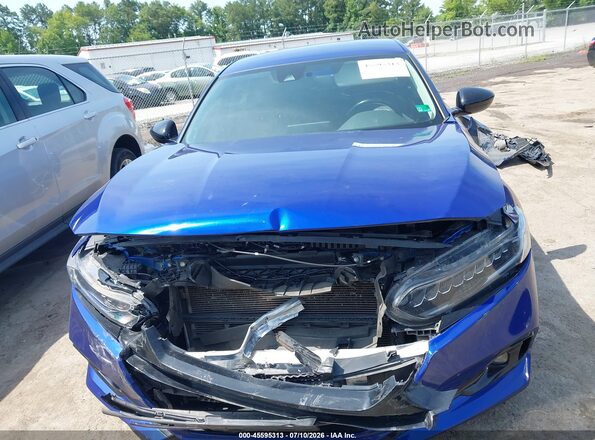 1HGCV1F42NA022518 2022 HONDA ACCORD Blue Սարքավորումների վահանակի տեսք