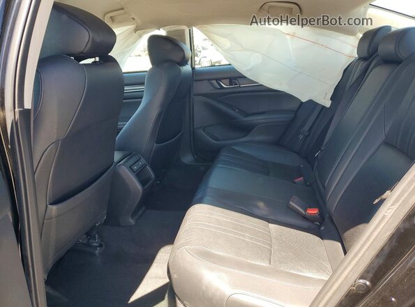 1HGCV1F42NA036581 2022 HONDA ACCORD Black Widok tylnych siedzeń