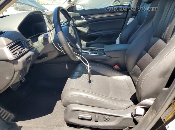 1HGCV1F42NA036581 2022 HONDA ACCORD Black Widok wnętrza z przodu