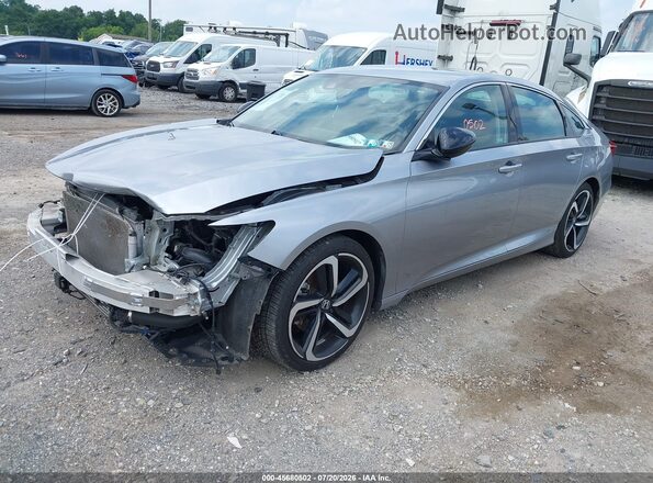 1HGCV1F42NA069404 2022 HONDA ACCORD Серебряный Передняя левая четверть