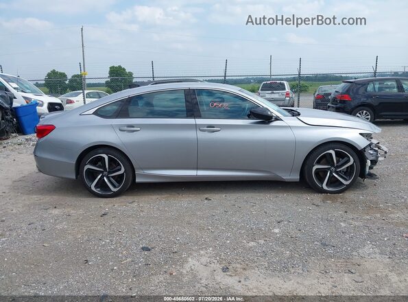 1HGCV1F42NA069404 2022 HONDA ACCORD Серебряный Вид задней части салона