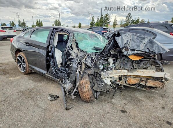 1HGCV1F42NA082363 2022 HONDA ACCORD Black Առջևի աջ