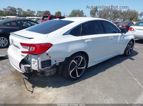 1HGCV1F42NA084694 2022 HONDA ACCORD Белый Задняя правая четверть