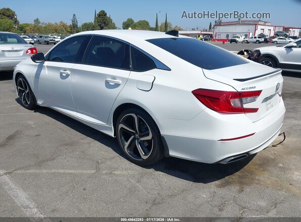 1HGCV1F42NA084694 2022 HONDA ACCORD Белый Задняя левая четверть