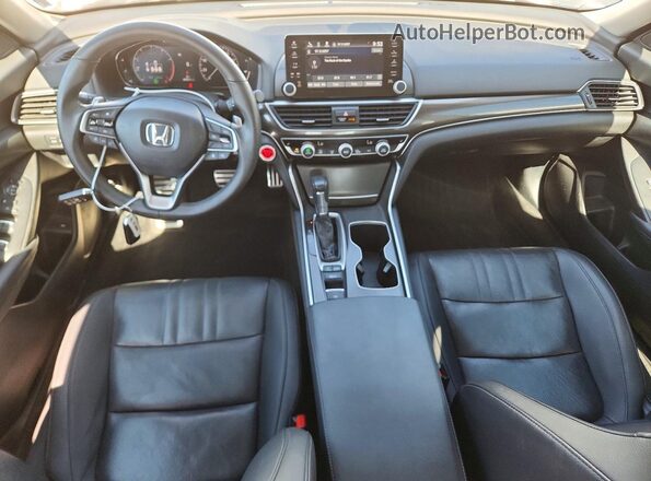 1HGCV1F42NA113143 2022 HONDA ACCORD Белый Вид панели приборов