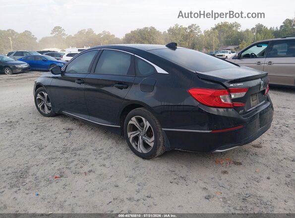 1HGCV1F43JA023557 2018 HONDA ACCORD Черный Задняя левая четверть
