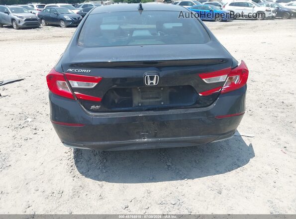 1HGCV1F43JA023557 2018 HONDA ACCORD Черный Вид спереди