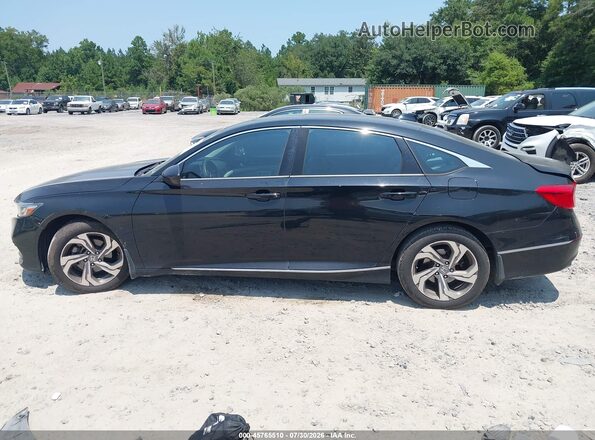 1HGCV1F43JA023557 2018 HONDA ACCORD Черный Панорамный вид салона 360°