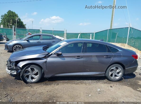 1HGCV1F43JA240994 2018 HONDA ACCORD Gray 