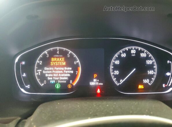 1HGCV1F43KA028369 2019 HONDA ACCORD White Սարքավորումների վահանակի տեսք