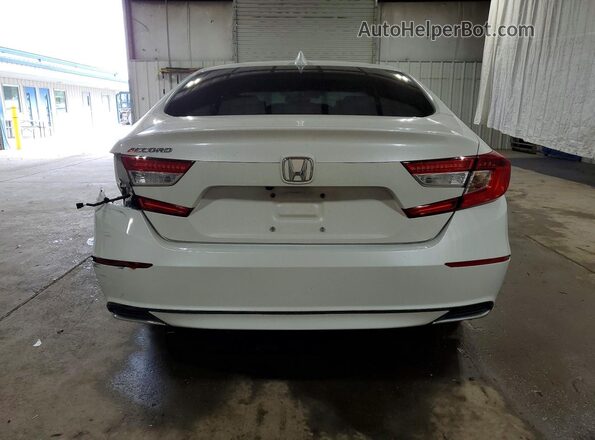 1HGCV1F43KA028369 2019 HONDA ACCORD White Հետևի տեսք