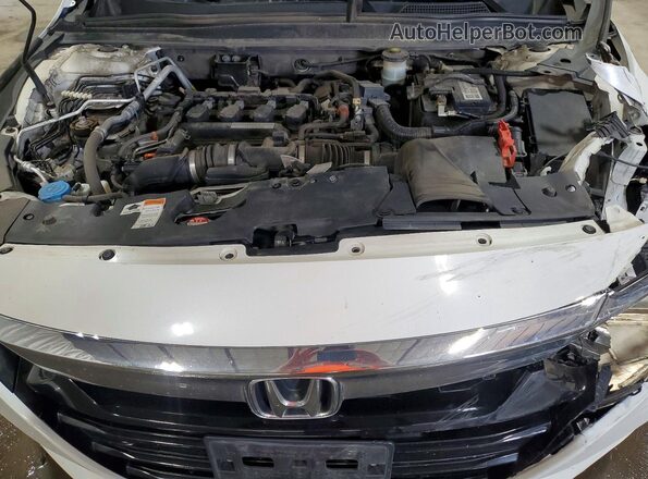 1HGCV1F43KA028369 2019 HONDA ACCORD White Սալոնի հետևի տեսք