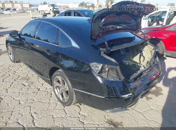 1HGCV1F43LA056108 2020 HONDA ACCORD Black Rear left