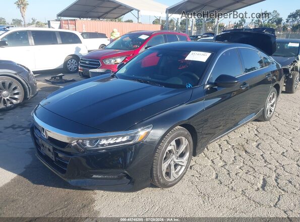 1HGCV1F43LA056108 2020 HONDA ACCORD Black Front left