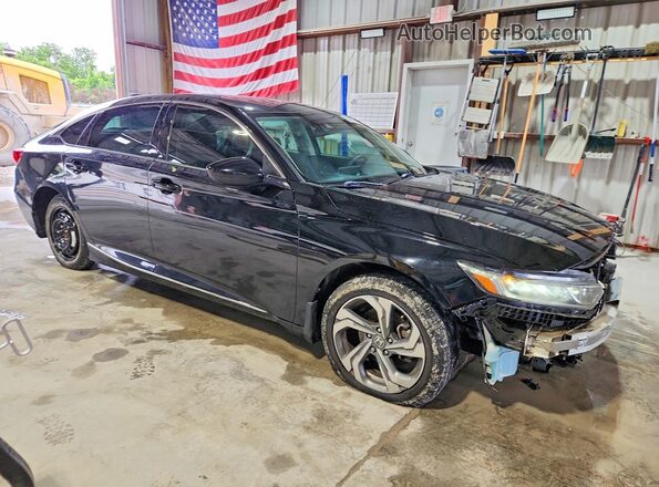1HGCV1F43LA078271 2020 HONDA ACCORD Black Delantero derecho