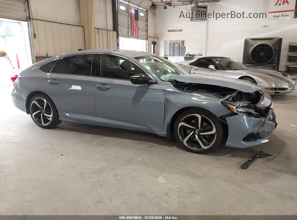 1HGCV1F43MA031341 2021 HONDA ACCORD Light Blue Vista interior trasera